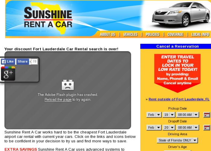 American Rental Car Company Logo - Sunshine Rent A Car Discount rental car company serving Fort