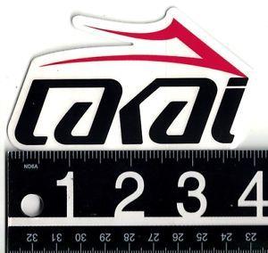 Lakai Skateboard Logo - LAKAI SKATEBOARD STICKER Lakai Footwear 4 In X 2.25 In White Red Blk