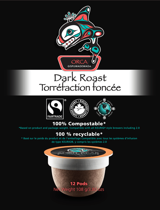 Dark Roast Coffee Brands Logo - Orca - Dark Roast Coffee – Spirit Bear Coffee Company