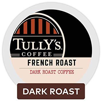 Dark Roast Coffee Brands Logo - Amazon.com : Tully's Coffee House Blend K-Cup for Keurig Brewers ...