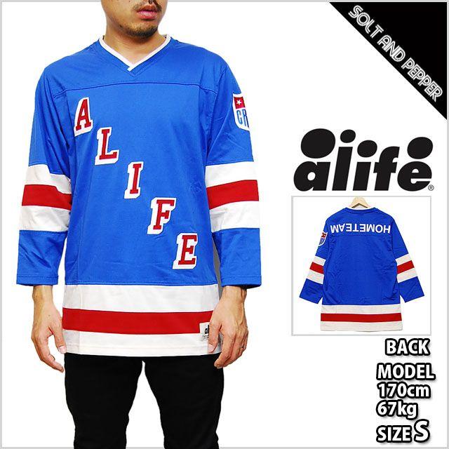 Red White and Blue Sport Logo - SOLT AND PEPPER: ALIFE HOME TEAM JERSEY WHITE RED BLUE TOPS a life