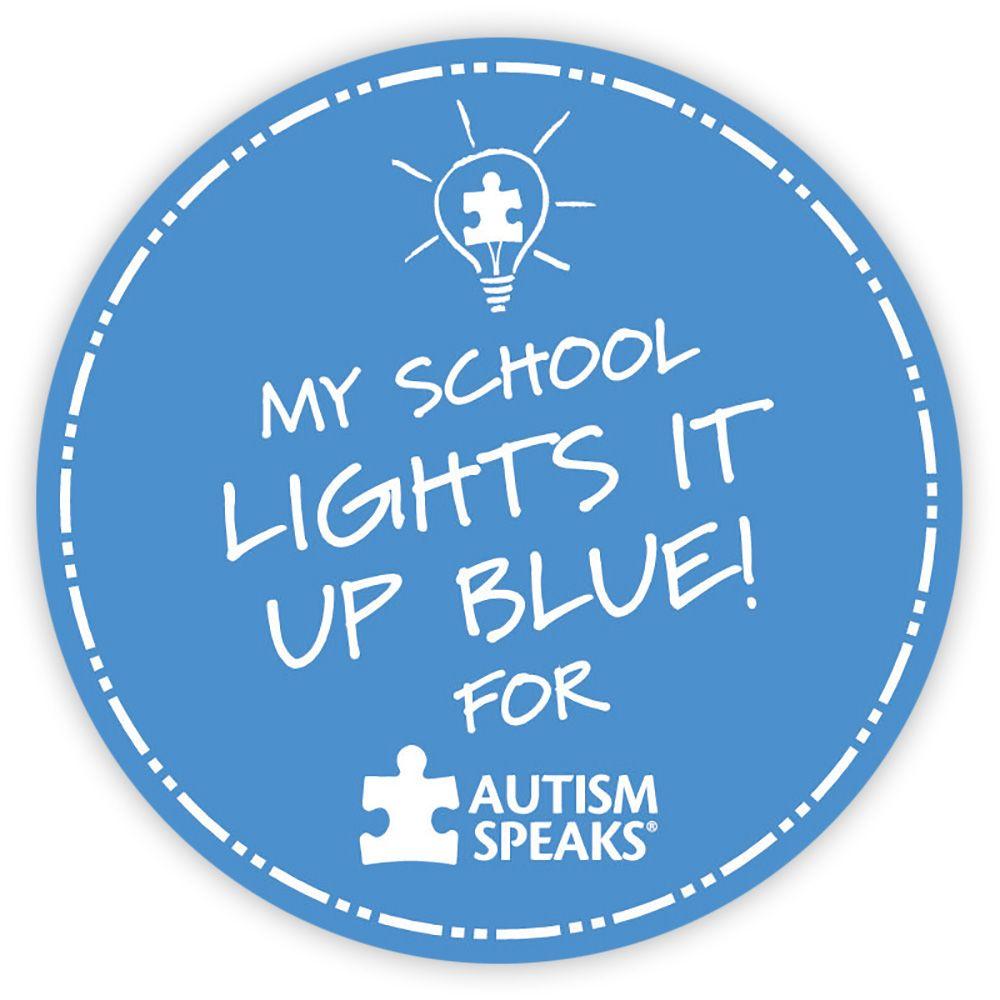 Light It Up Blue Logo - Light It Up Blue Stickers - Autism Stickers | Autism Speaks