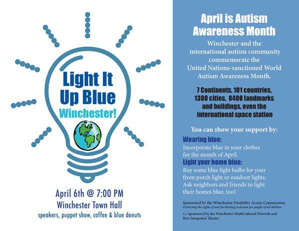 Light It Up Blue Logo - Winchester to Light It Up Blue for Autism Awareness Month ...