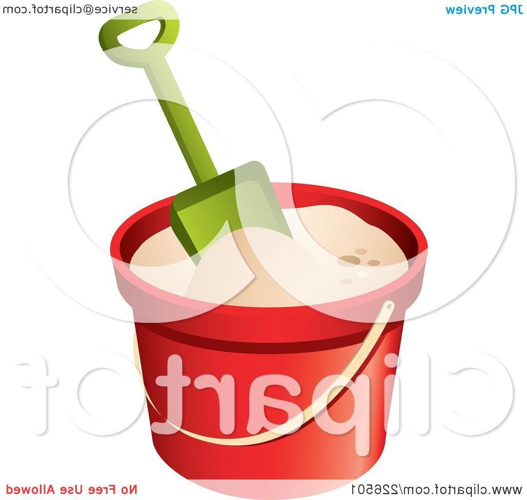 Red and Green Shovel Logo - Best Free Royalty Rf Clipart Illustration Of Green Shovel In Bucket