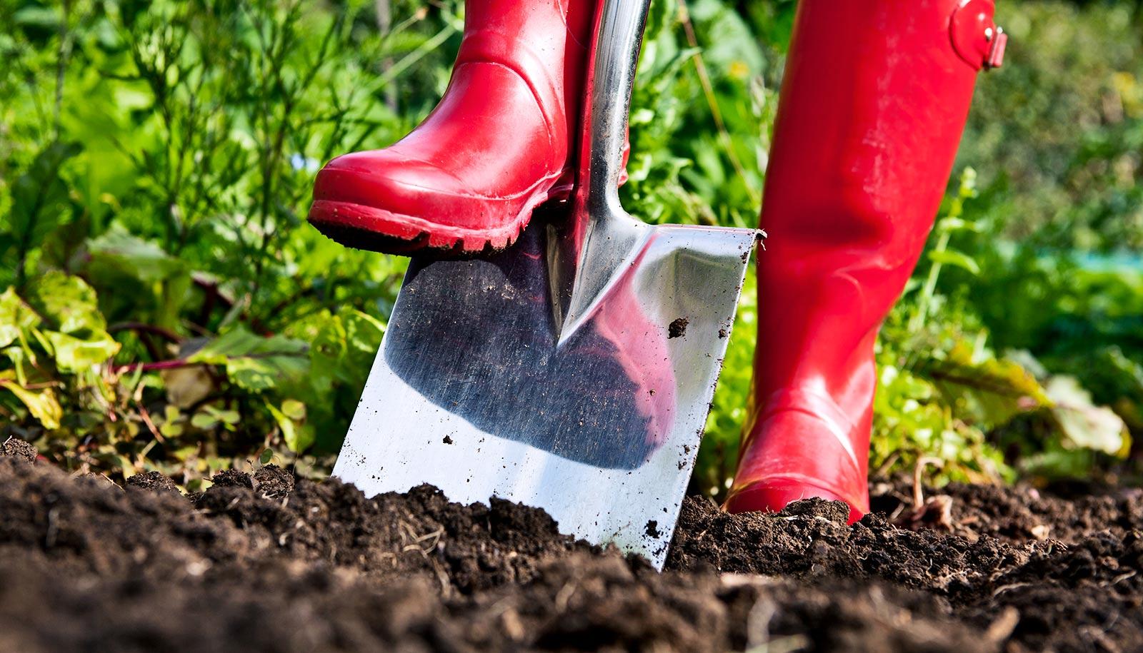 Red and Green Shovel Logo - Shovel Soil Red Boots_1600