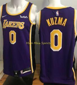 Wish On Lakers Jersey Logo - KYLE KUZMA Los Angeles LA LAKERS Nike '18 Wish STATEMENT Swingman
