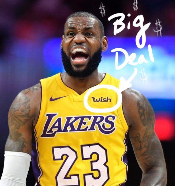 Wish On Lakers Jersey Logo - LeBron James and the Value of a Logo