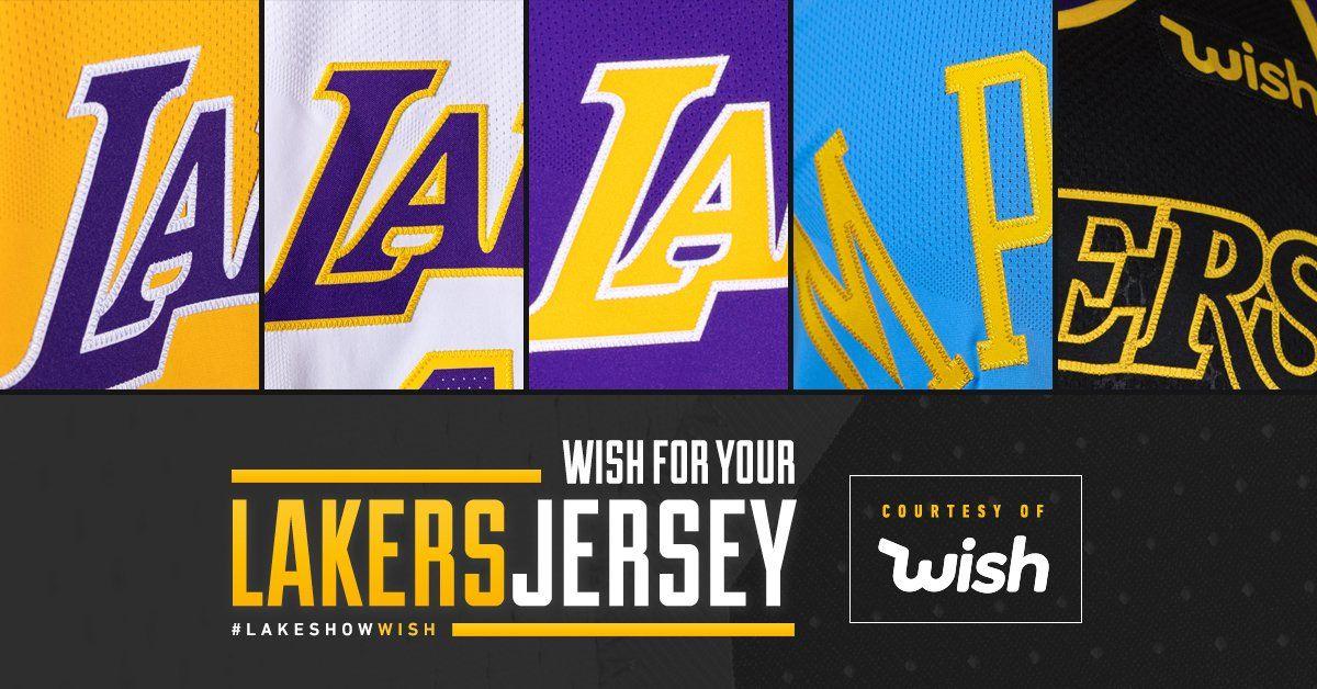Wish On Lakers Jersey Logo - Los Angeles Lakers can wish for an autographed