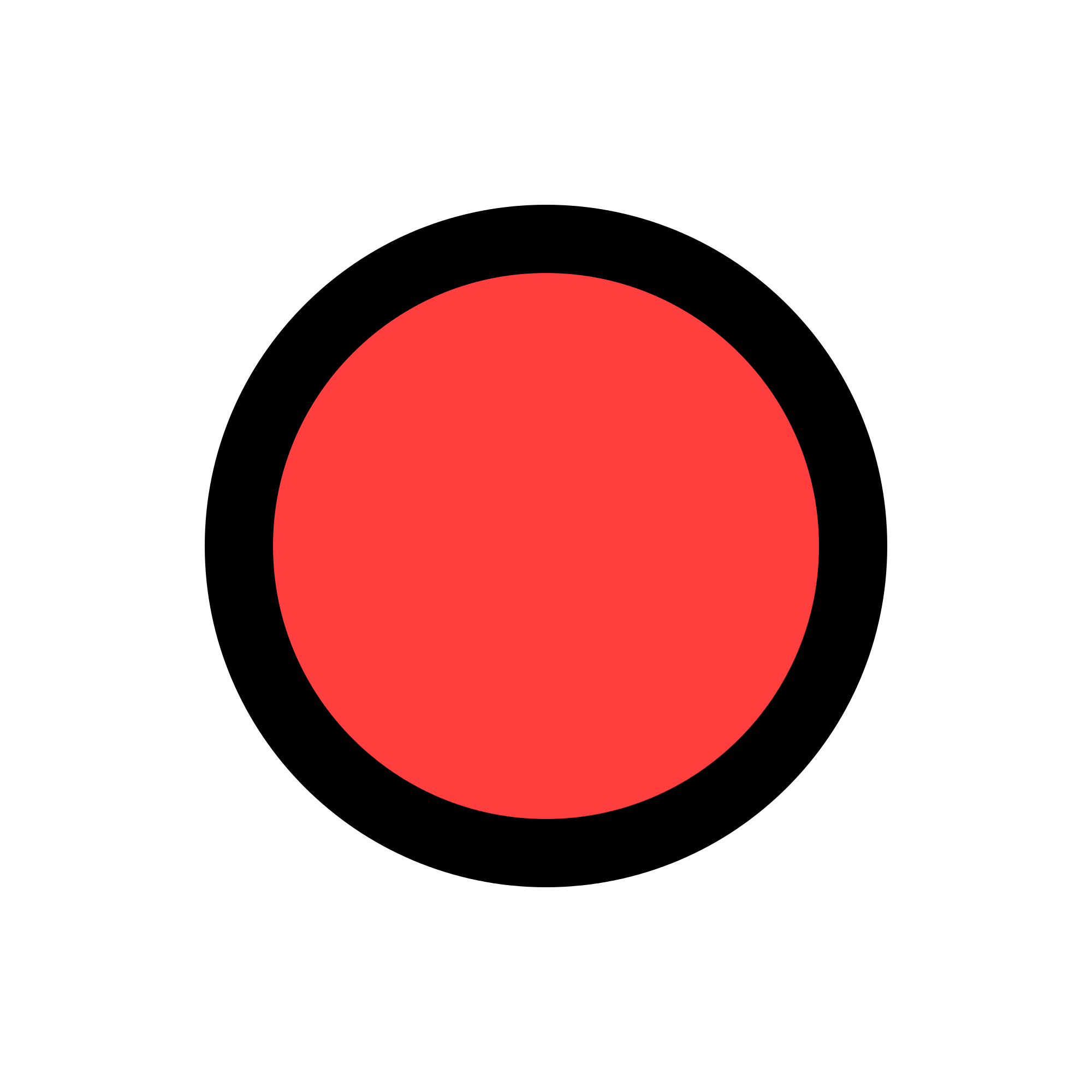 Red and White Dot Logo - Big red dot Logos