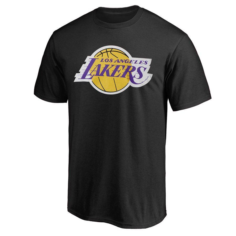 Lakers Logo - Men's Los Angeles Lakers Black Primary Logo T-Shirt