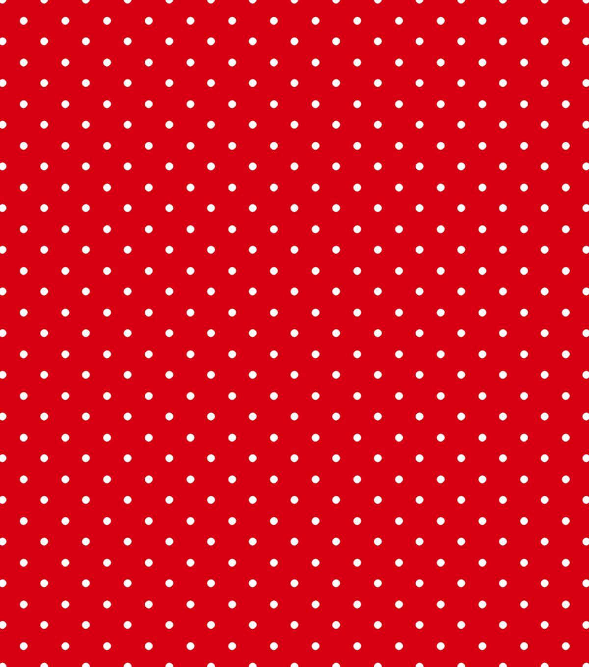 Red and White Dot Logo - Tutti Fruitti Collection- Small Polka Dot Red White