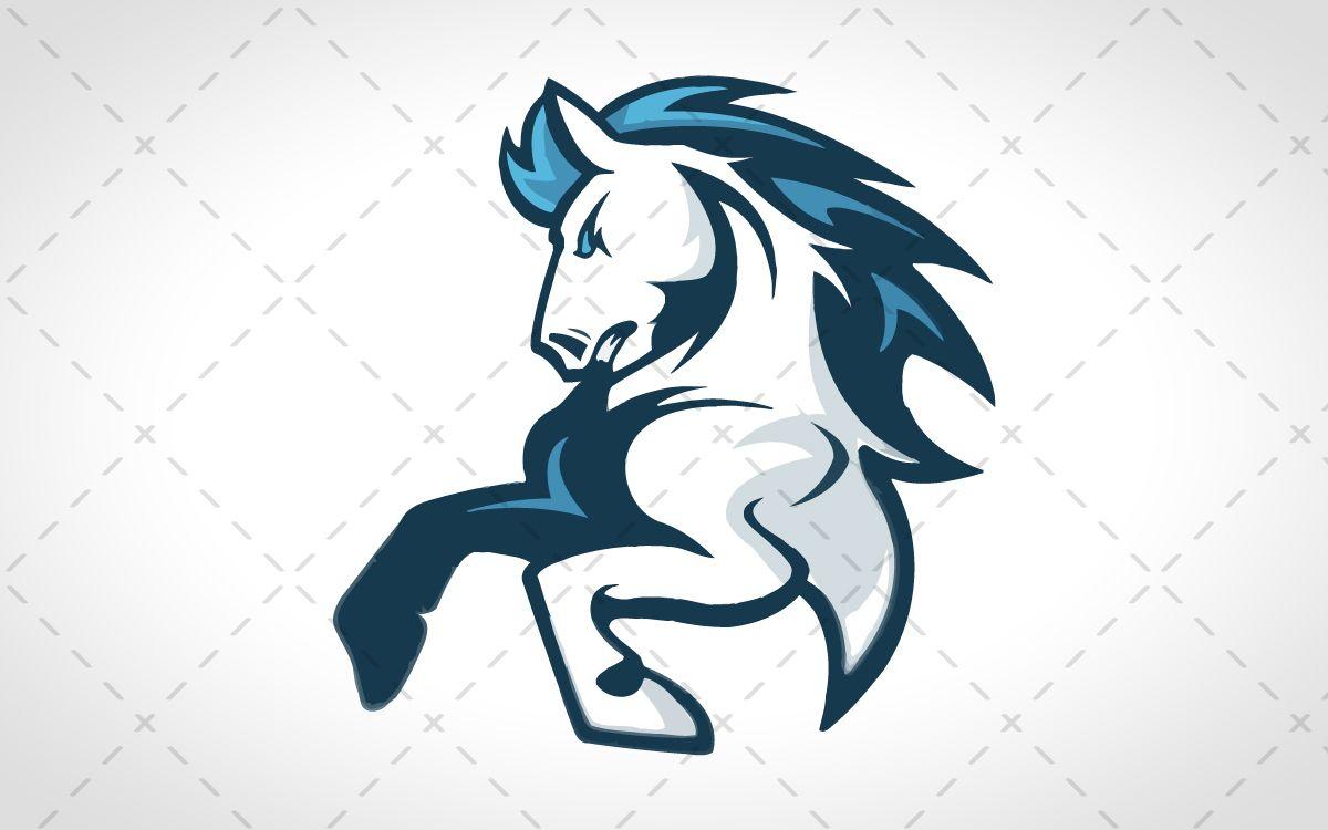 Horse Football Logo - Awesome Horse Mascot Logo For Sale - Lobotz