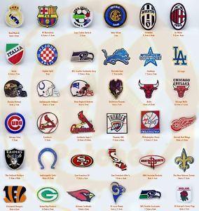Famous Sports Logo - Sports Clubs Badges Crest famous logos Iron on Sew on Embroidered ...