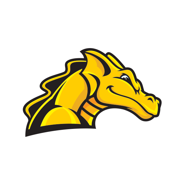 Yellow Dragon Logo - Printed vinyl Yellow Dragon Head | Stickers Factory