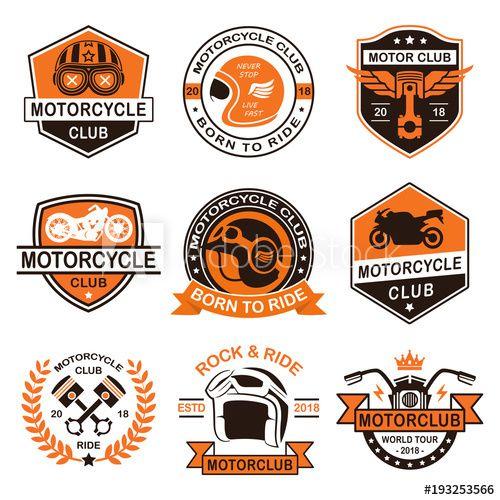 Motorcycle Club Logo - Motorcycle Club Logo Collection this stock vector and explore