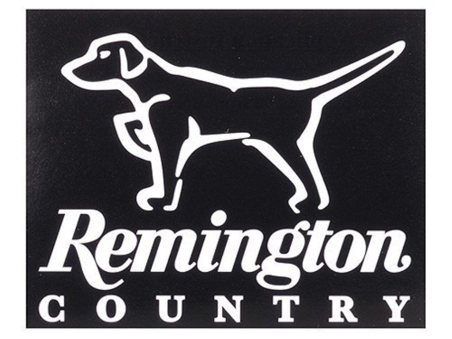 Remington Country Logo - Remington Country Dog on Point Decal White - MPN: 17413