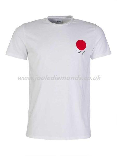 Red and White Dot Logo - Men T-Shirts - Edwin White Red Dot Logo T-Shirt - Best buy - TW1215 ...