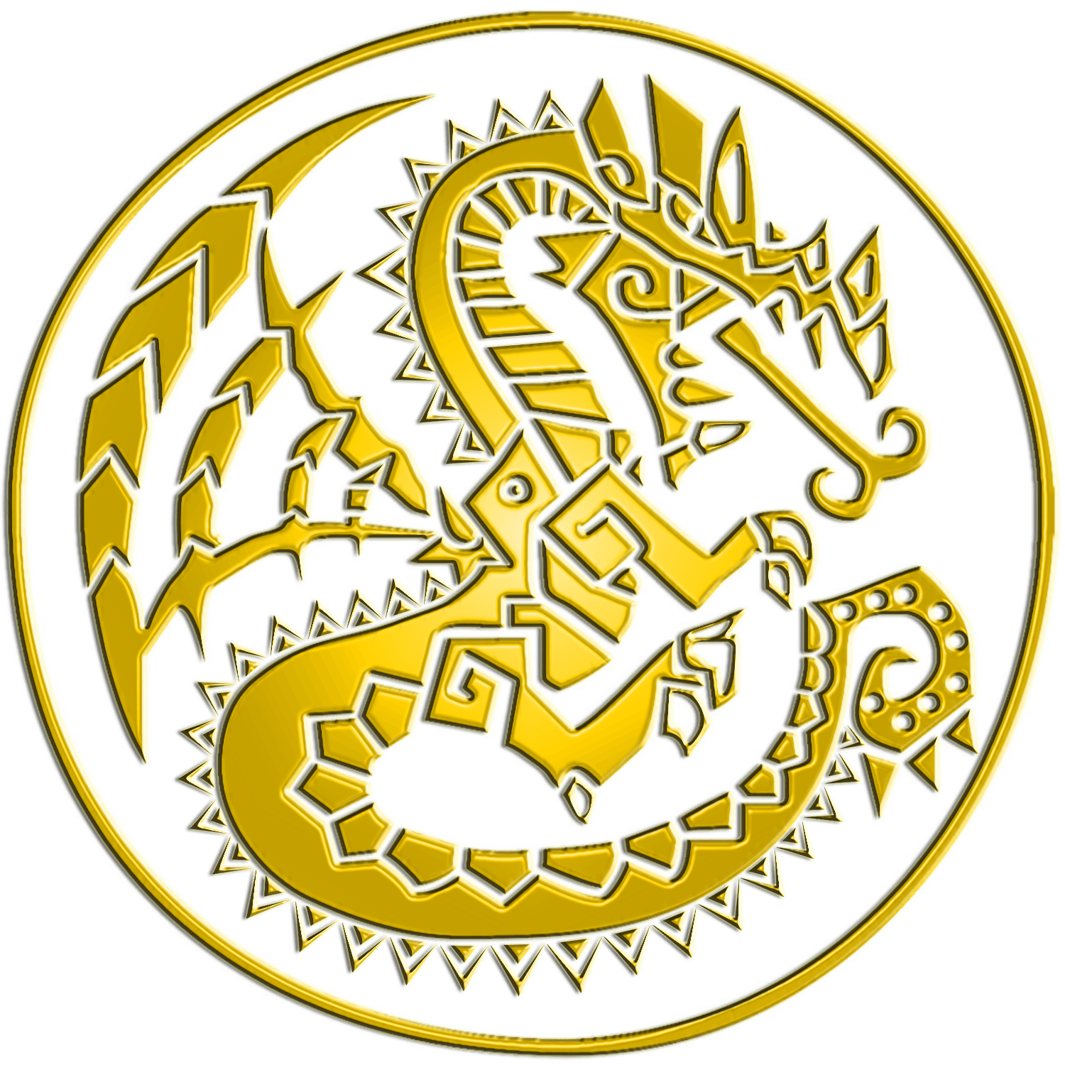 Yellow Dragon Logo - Gold Dragon Logo Png Images