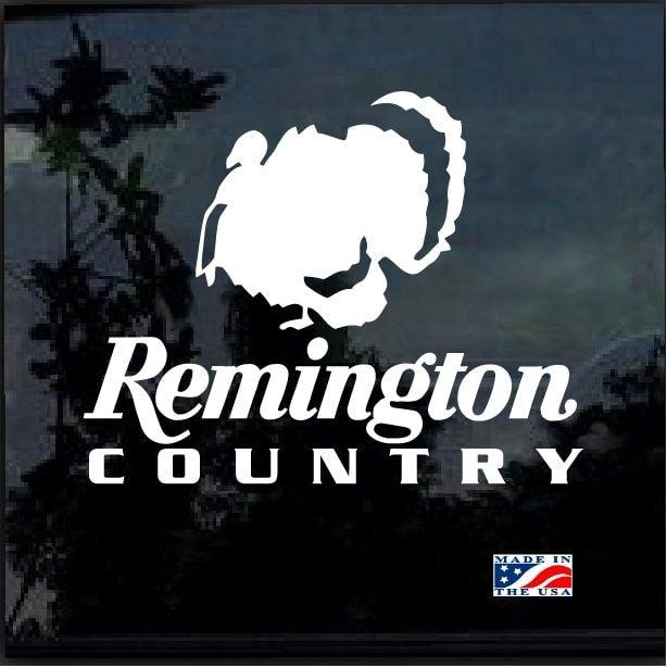 Remington Country Logo - Remington Country Turkey Hunting Window Decal Sticker – Custom ...