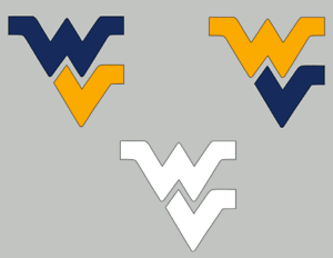 West Virginia Flying WV Logo - Details about West Virginia Mountaineers Decal, Flying WV Sticker. 3 Colors  To Choose From