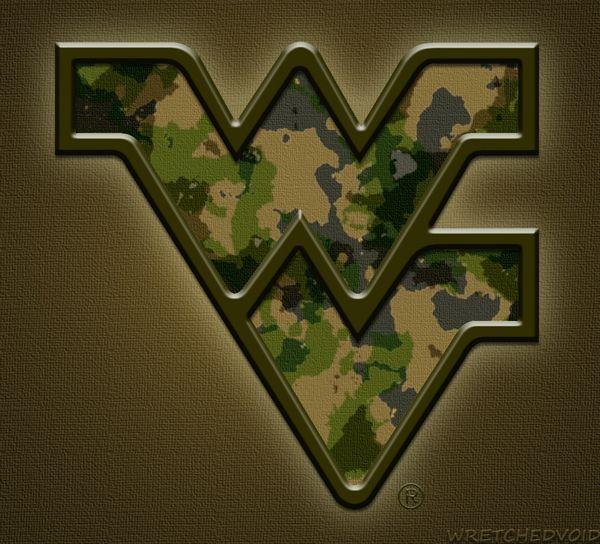 West Virginia Flying WV Logo - WVU Camo Flying WV Logo 2012 | West Virginia | West Virginia ...
