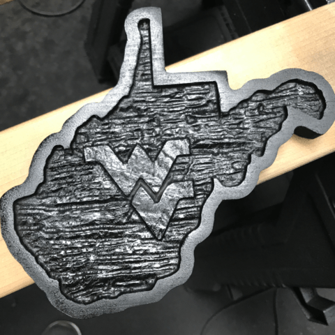 West Virginia Flying WV Logo - Small West Virginia w/ Flying WV