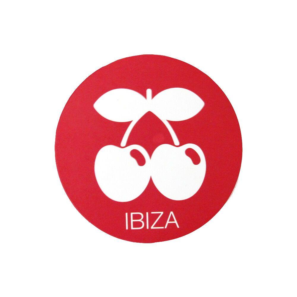 Red Circular Logo - OFFICIAL Pacha Ibiza Club Sticker Large Red Cherries Logo Circular ...