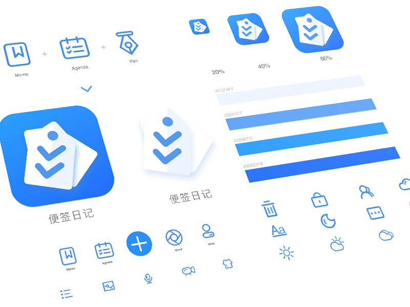 Notes App Logo - Notes App icons and logo by ICEH | Dribbble | Dribbble