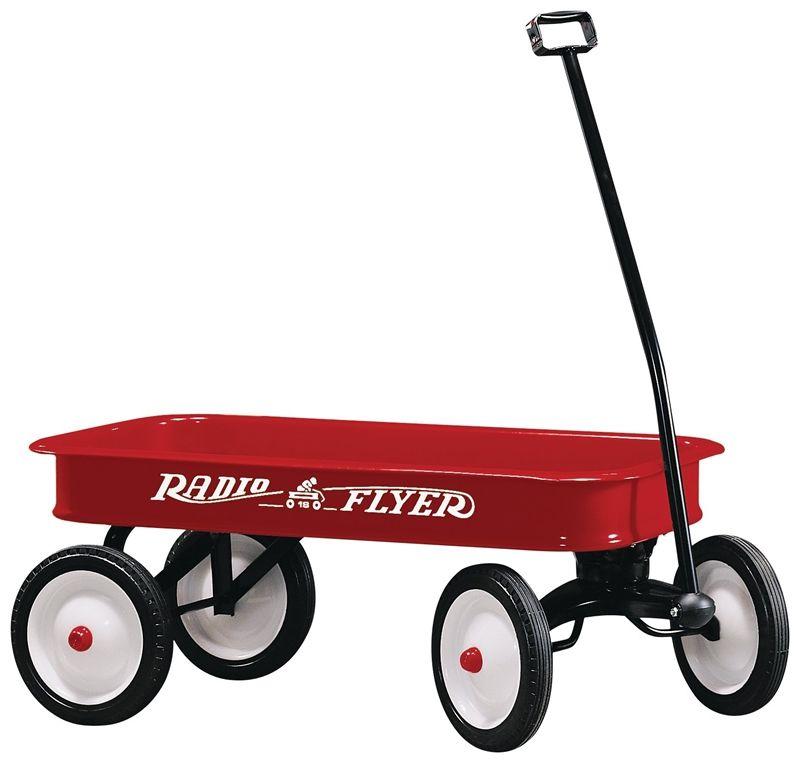 Red Radio Flyer Logo - Radio Flyer Model No 18 Toy Wagon, Steel, Classic Red