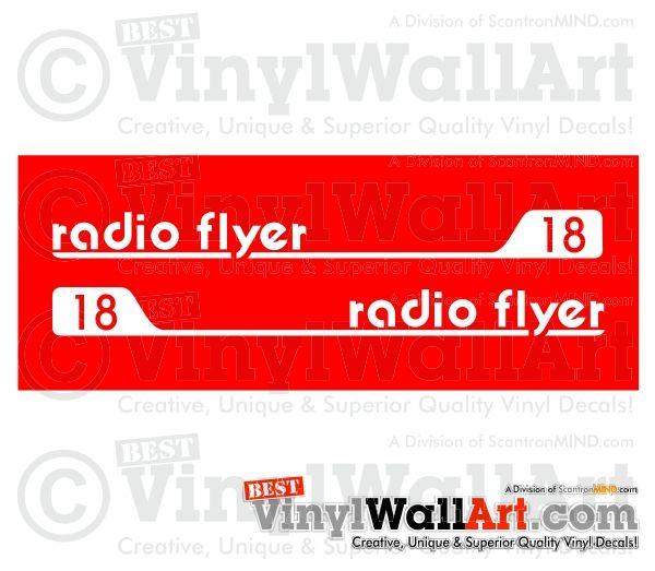 Red Radio Flyer Logo - Radio Flyer 18 Decal Set | BestVinylWallArt