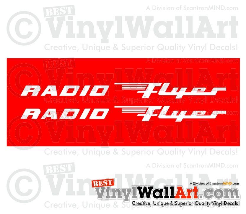 Red Radio Flyer Logo - Radio Flyer Vintage Decal Set | BestVinylWallArt