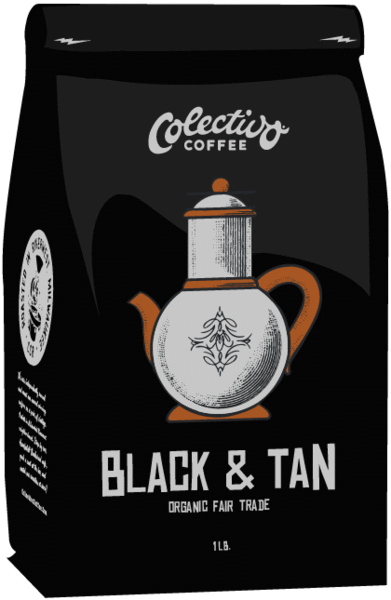 Dark Roast Coffee Brands Logo - Black and Tan Dark and Light Roasted Coffee Blend