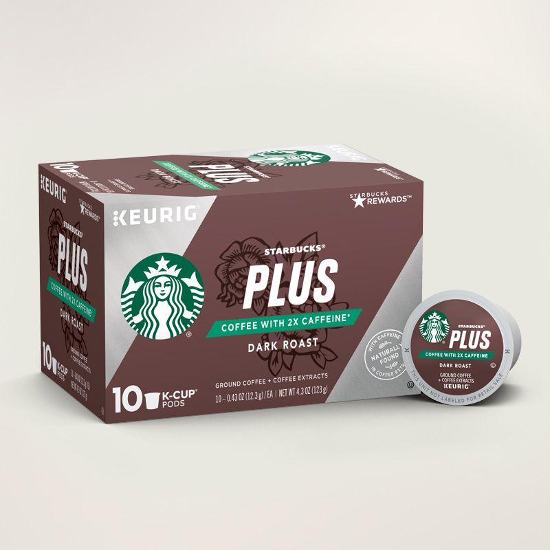 Dark Roast Coffee Brands Logo - Starbucks® Plus Dark RoastX Caffeine. Starbucks® Coffee
