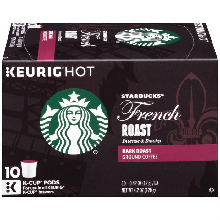 Dark Roast Coffee Brands Logo - Starbucks K Cup French Roast 10ct