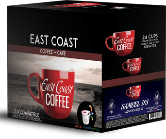 Dark Roast Coffee Brands Logo - Samuel D's, Dark Roast Coffee, Recyclable, 24 K-Cups – East Coast Coffee