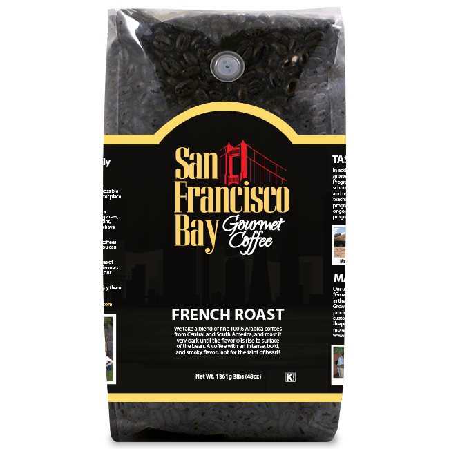 Dark Roast Coffee Brands Logo - French Roast Coffee, 3 lb. Bag. San Francisco Bay Gourmet Coffee
