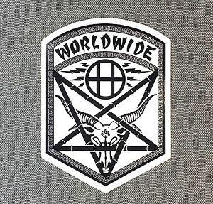 Thrasher Pentagram Logo - THRASHER HUF WORLDWIDE Skateboard Sticker 4in Pentagram si