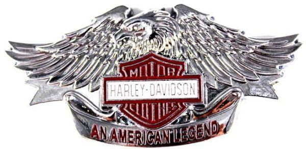 Red Eagle's Silver Logo - Harley Davidson Eagle Emblem Red