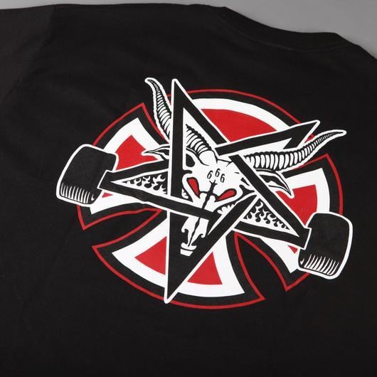 Thrasher Pentagram Logo - Independent X Thrasher 'Pentagram Cross' T Shirt (Black)
