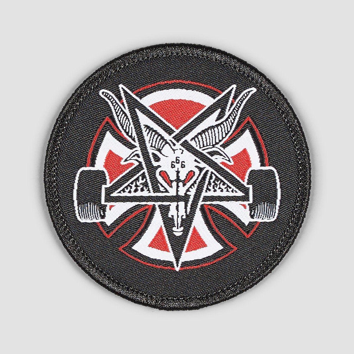 Thrasher Pentagram Logo - Independent X Thrasher Pentagram Cross patch Black - rollersnakes.co ...