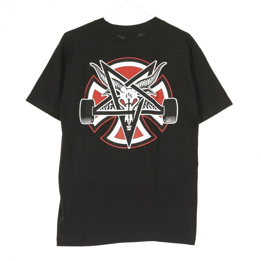 Thrasher Pentagram Logo - MAGLIETTA THRASHER PENTAGRAM CROSS BLACK