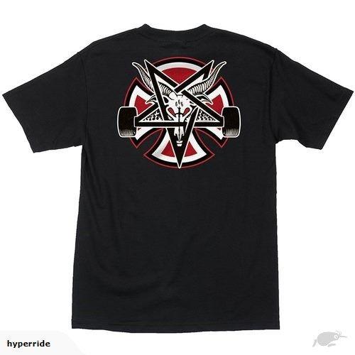 Thrasher Pentagram Logo - INDEPENDENT THRASHER PENTAGRAM CROSS S S TEE BLACK