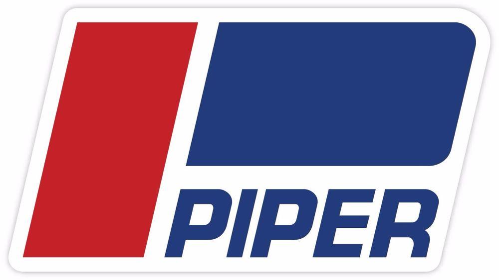 Piper Aircraft Logo - Piper Aircraft Logo Vinyl Sticker Decal