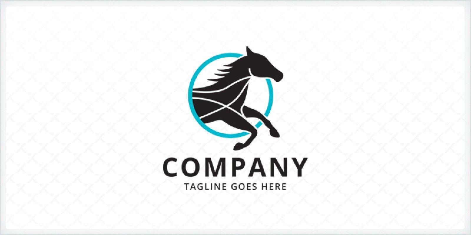 Horse Logo - Black Horse - Logo Template | Codester