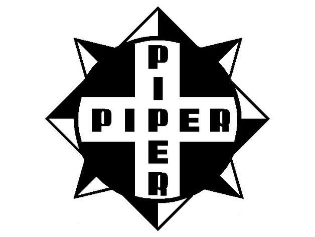 Piper Aircraft Logo - Vintage Piper Aircraft Logo Sign Litho