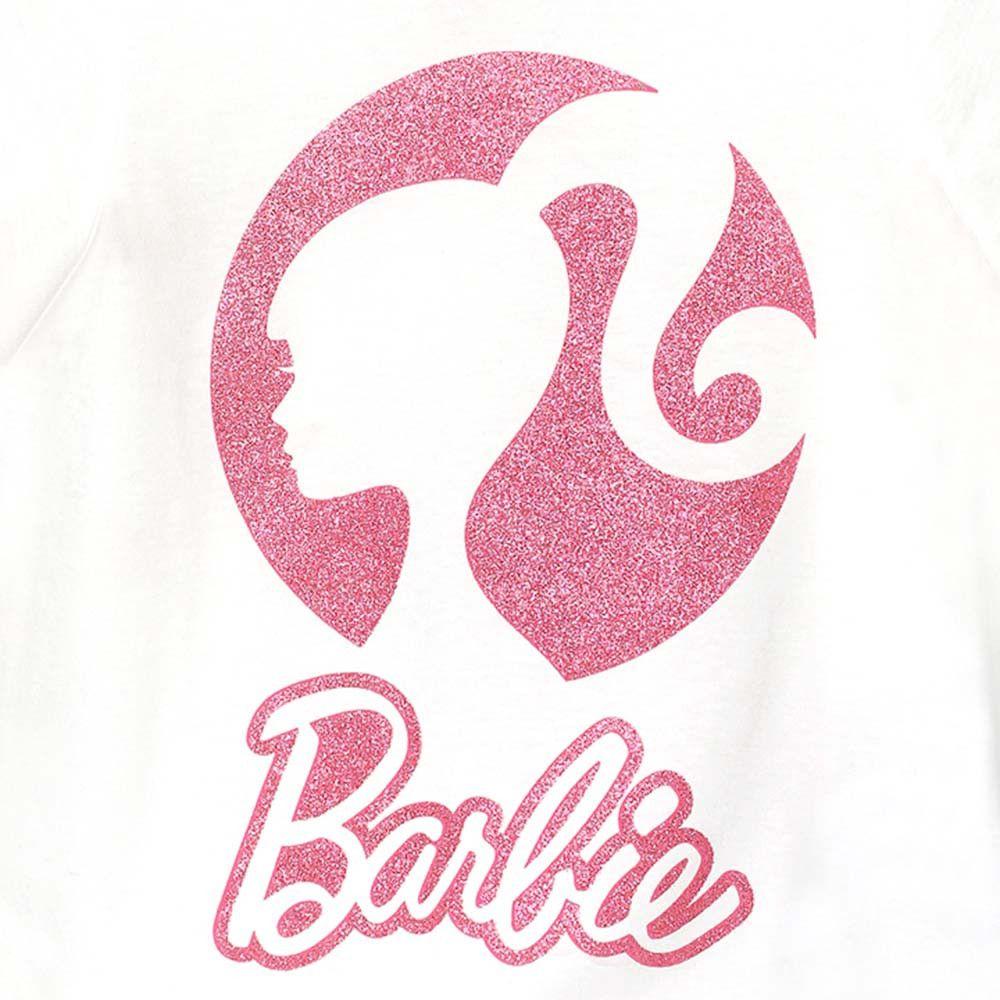 Barbie Logo - Iconic - Girls Barbie Logo Tee - White