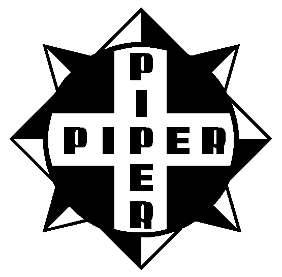 Piper Aircraft Logo - Vintage Piper Aircraft Logo Sign Litho by chryslerjunkandstuff ...