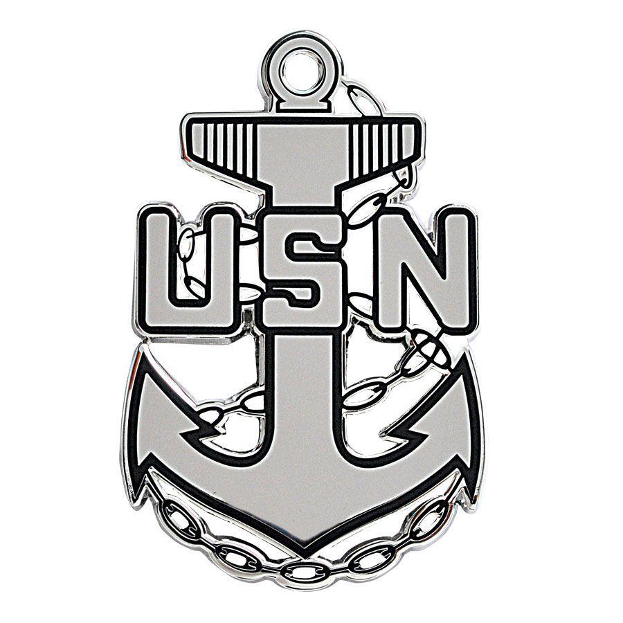 Navy Chief Logo - USN Car Emblem