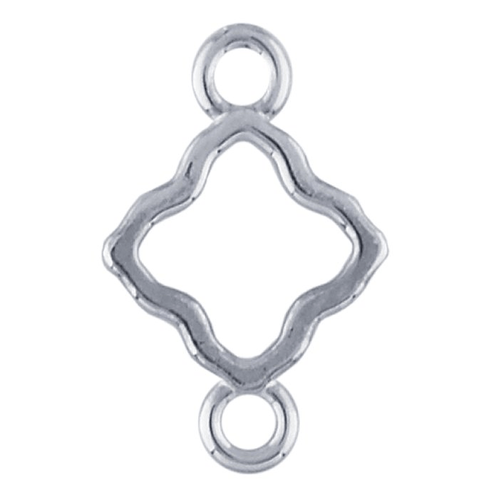 Silver Diamond Shape Logo - Sterling Silver Diamond Shape Component Dangle, Link | Beads and ...
