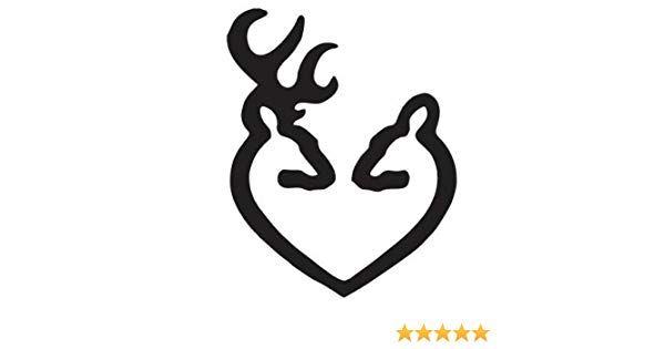 Pink Heart Logo - Amazon.com : Browning Deer Heart Logo Decal Sticker, H 7 By L 6 ...